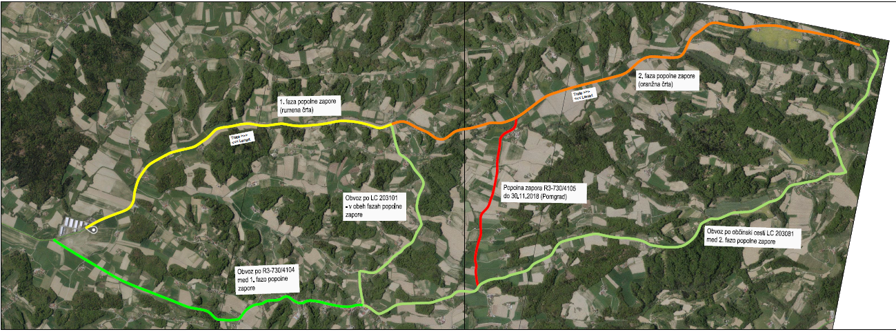 Skica popolne zapore ceste