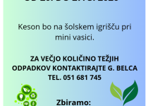Devetošolci organizirajo zbiralno akcijo kovin